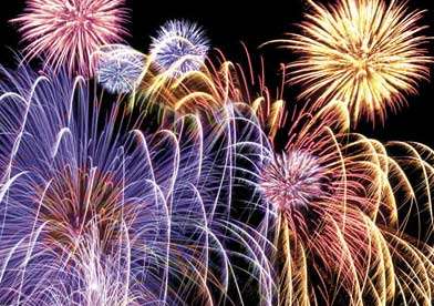Fireworks celebrating American Manufacturers